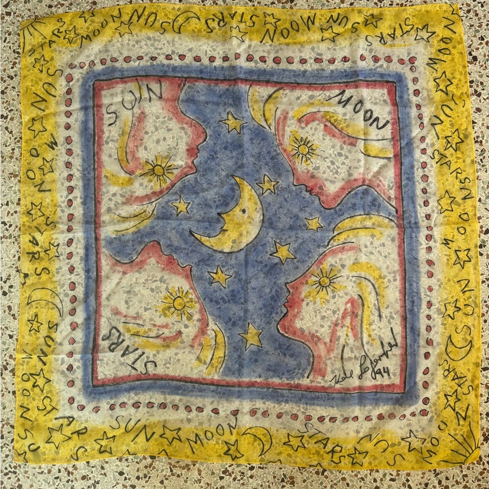 Karl Lagerfeld 1994 Silk Scarf
